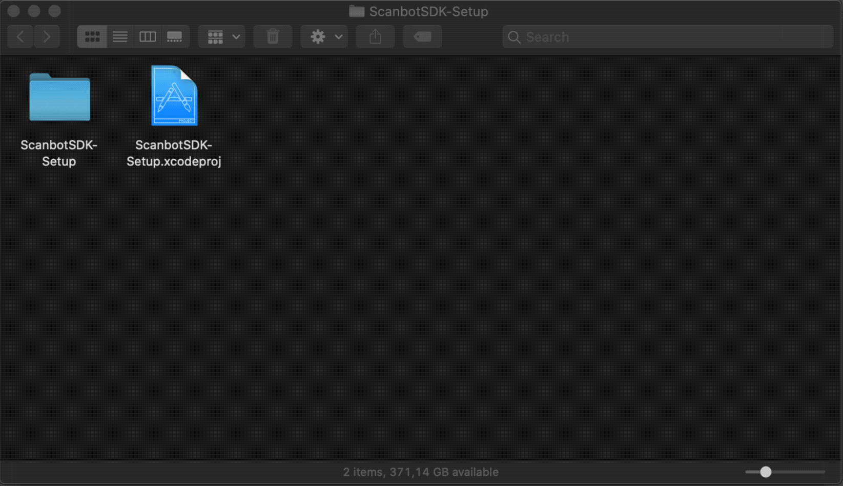 Copy the folder containing the downloaded XCFramework into your apps project folder
