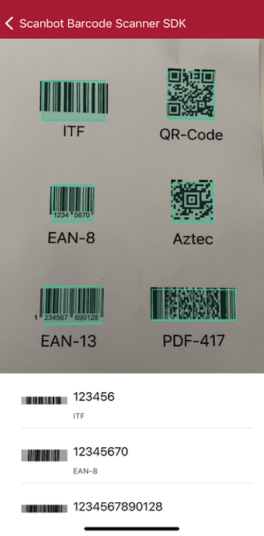 Using the iOS Barcode Scanner SDK&#39;s Multi Scan mode