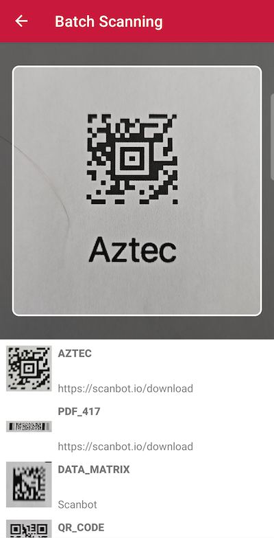 Batch scanning with the Android Barcode Scanner