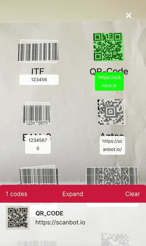 Using the Web Barcode Scanner SDK&#39;s Find % Pick mode