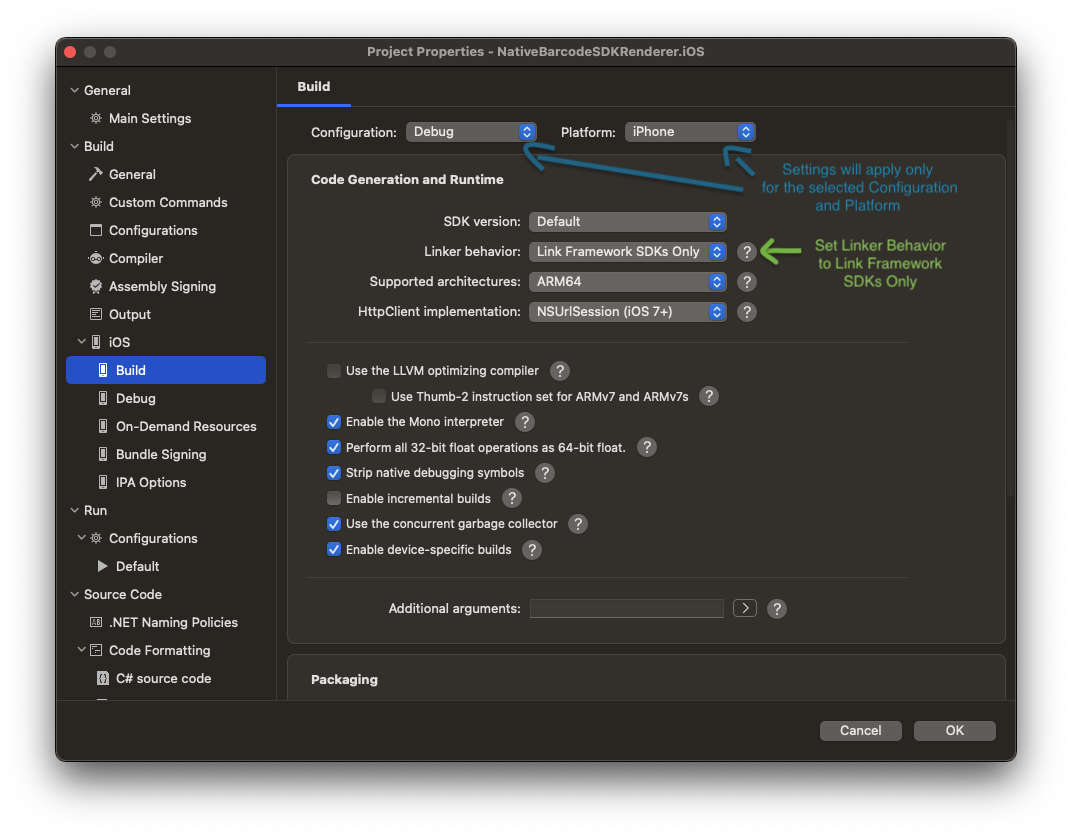 Link Framework SDKs Only alt