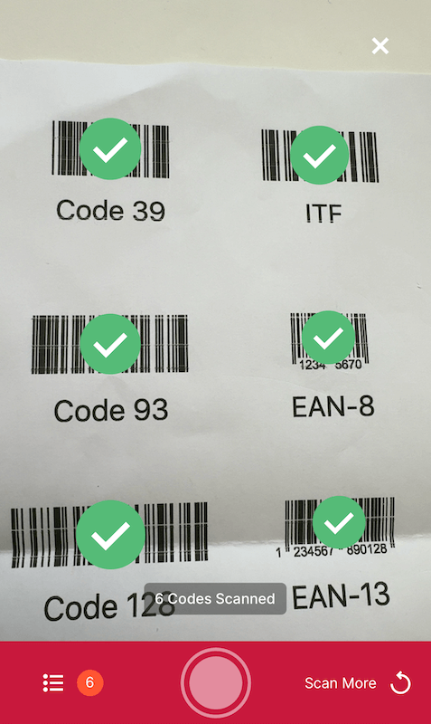 Using the Web Barcode Scanner SDK&#39;s Scan &amp; Count mode